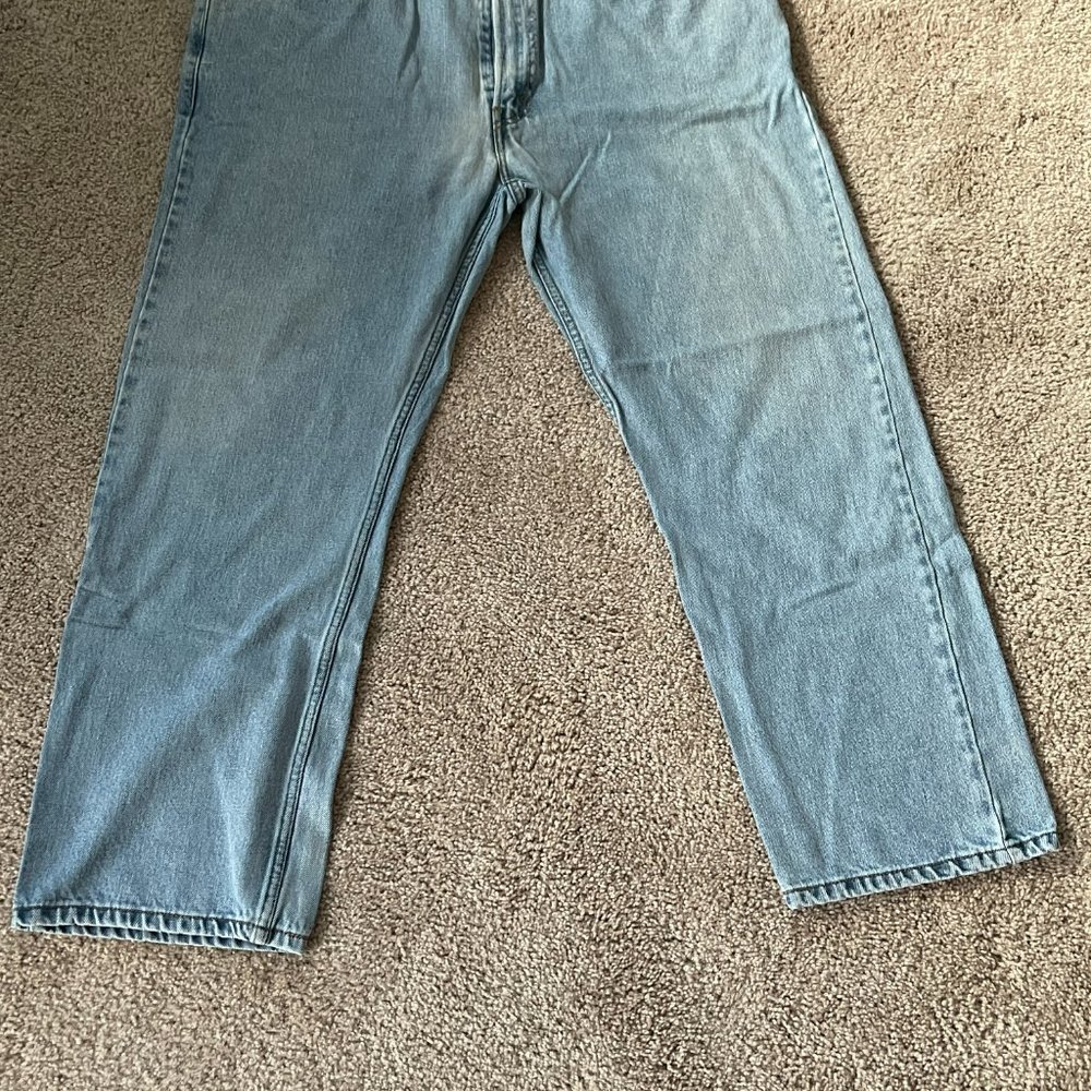 Levi's Strauss & Co 505 Regular Fit Jeans Straight Light Blue Jeans - Picture 7 of 8